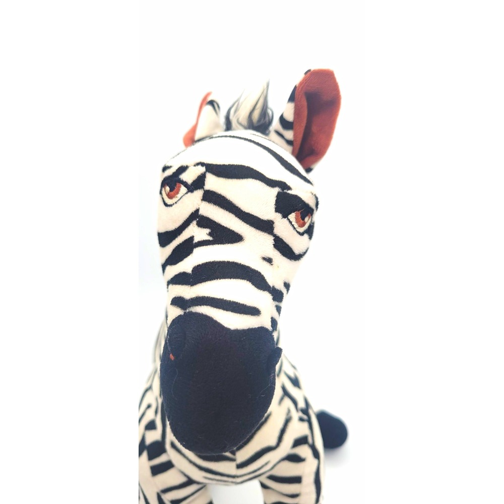Disney Parks Zebra Plush Stuffed Animal Black & White Medium 14-24 in 2010